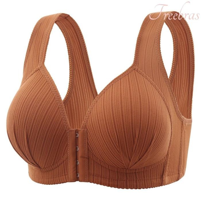 yrka- Lembut Push Up Bra Seamless Pakaian Dalam Wanita Bh Tanpa Kawat Kancing Depan Dewasa