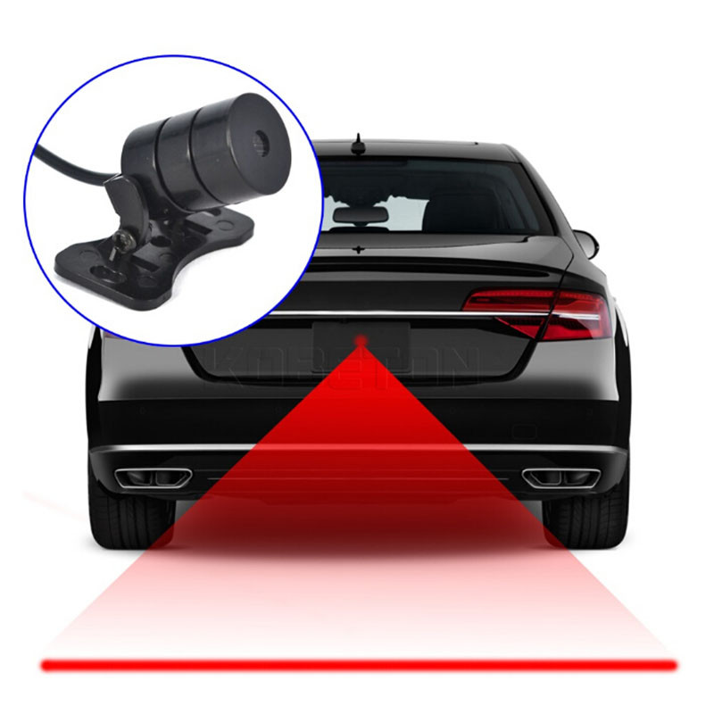 Car Laser Fog Light Motorcycle Anti Collision Tail Braking Signal Warning Lamp Safety Driving Tips L