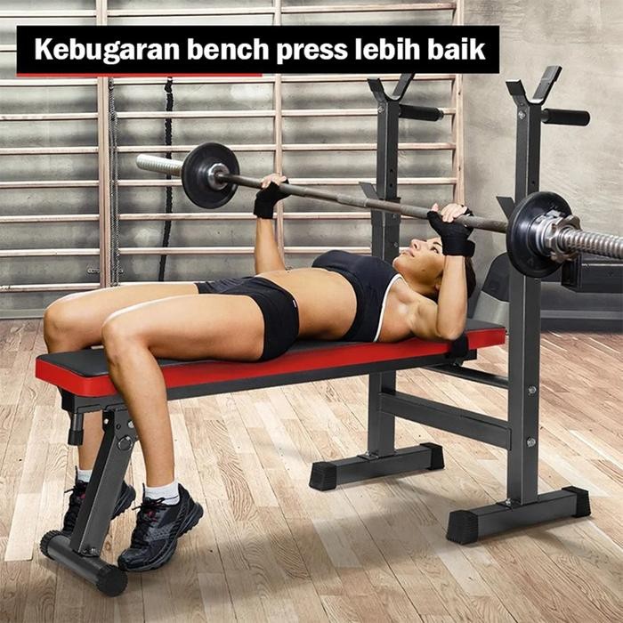 BERKUALITAS  Bench press kecil Multi fungsi Berat Bangku alat olahraga rumahan fitness gym sit up