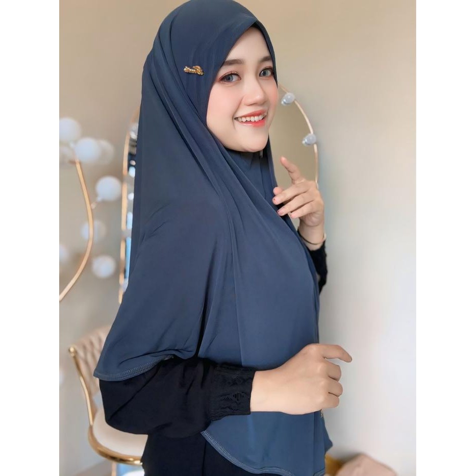 KirimCpT- Hijab Instan Doa Ibu Sabila Size L Bahan Jersey Hq Malay Dalam Oval