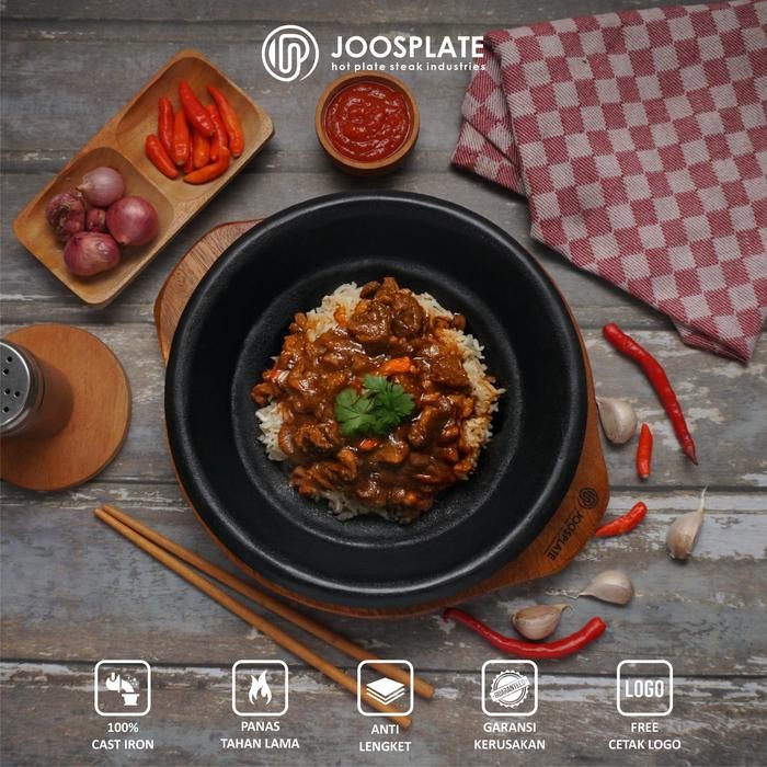 4psy- Hot Plate Steak Bulat Pepper Lunch / Piring Steak Bulat Pepper Lunch