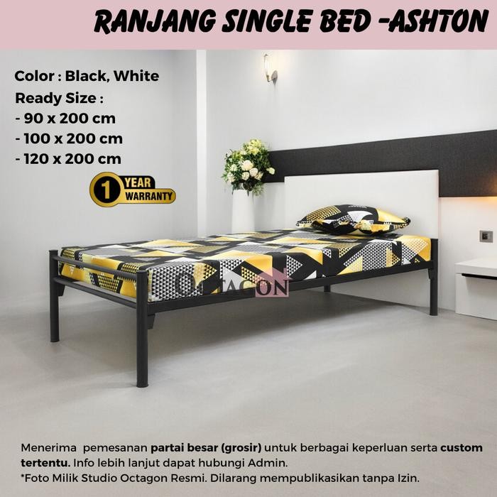 Ranjang Divan Besi Minimalis 90X200 100X200 120X200 Ashton Best Seller
