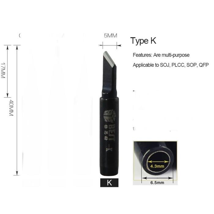 Import BST-900M-T K Mata Solder Bebas Timbal Tip Lead Free Soldering Iron Tip Soldering Iron Tip