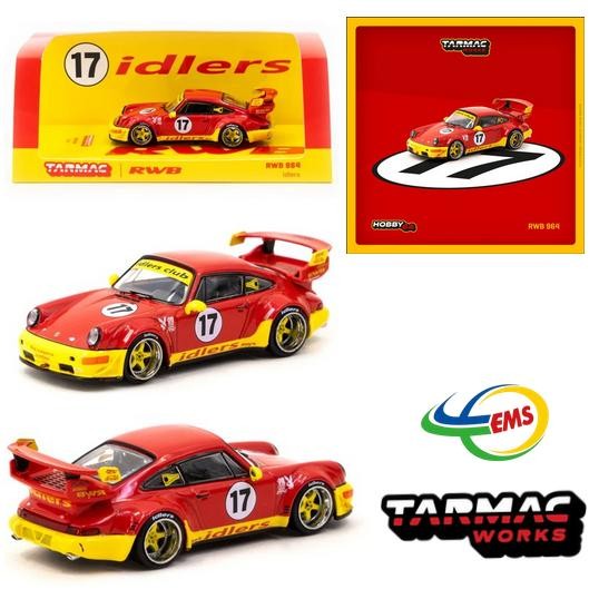 SALE T64-037-IDR - Tarmac Works 1/64 RWB 964 Idlers Red