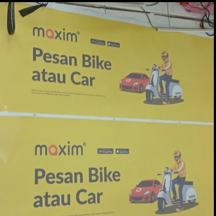 Stiker Maxim Prioritas Kaca Belakang 2024 Promo 