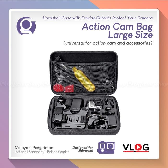 rnaw- Bag Action Cam Large Size Case Universal Tas Besar Kamera Aksi Untuk Dji Osmo 5