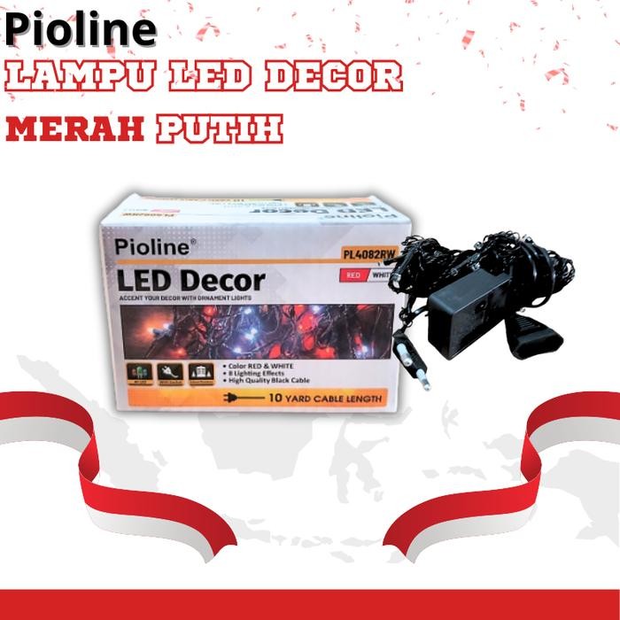 LAMPU LED MERAH PUTIH/LAMPU DECOR/LAMPU ORNAMEN PANJANG 10 YARD