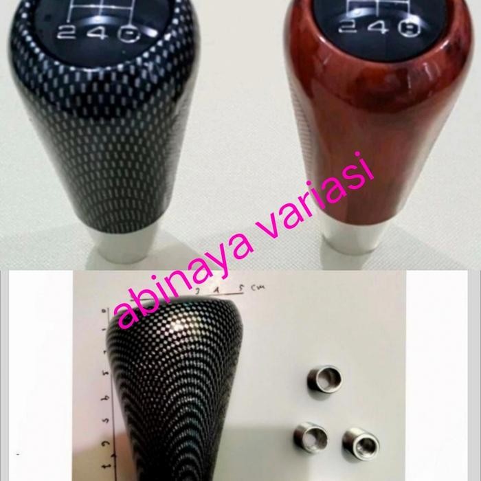 Ready Gear Knob Manual Mobil ETIOS Handle Persneling Carbon Wood