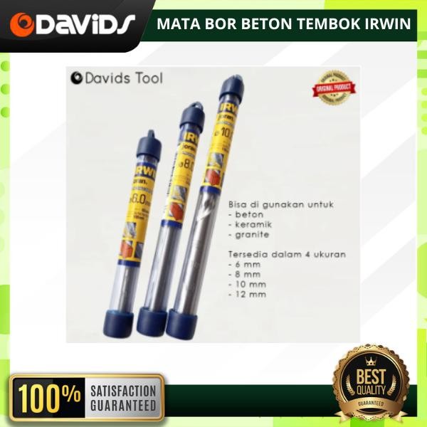 Lansungkirim- Mata Bor Beton Tembok Irwin - 4Mm, Alat Pemboran Beton