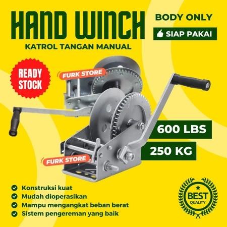 Hand Winch 600LBS, Boat Winch Manual, Katrol Tangan Manual