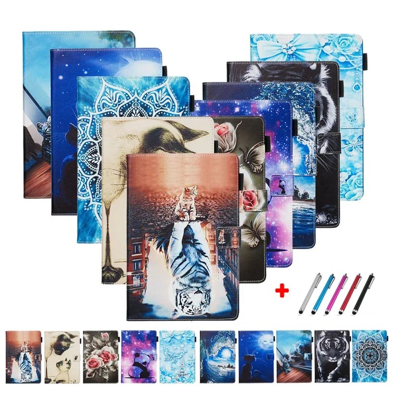 For Funda Tablet Samsung Galaxy Tab A 6 A6 10 1 2016 Case Painted Pu Leather Case For Samsung Galaxy