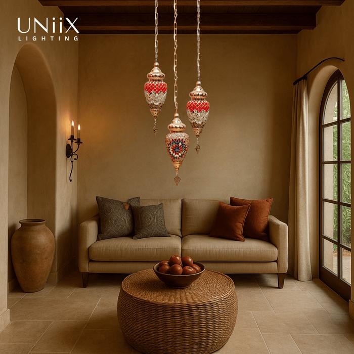 Paling Berkualitas Uniix - Lg7068P Lampu Gantung Maroko Lampu Gantung Ruang Tamu Maroko Model Maroko