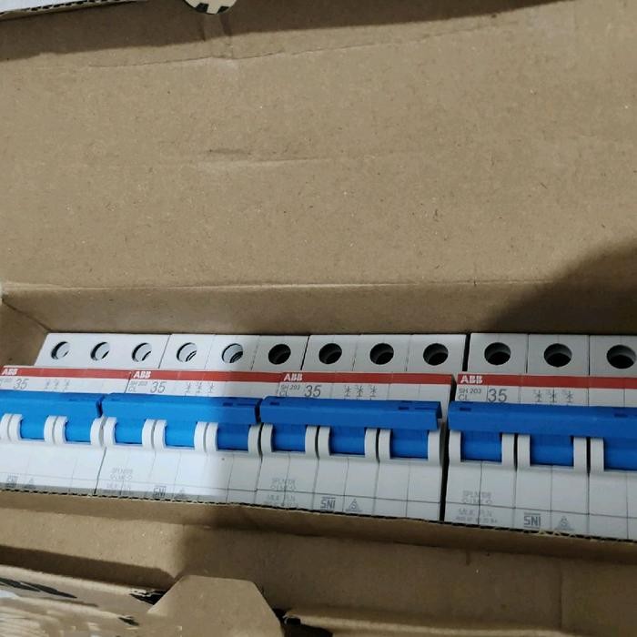 MCB 3 PHASE MERK ABB 35A ASLI PLN