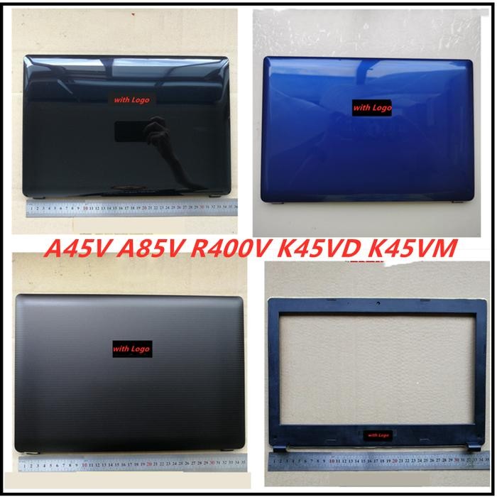 Casing Laptop New LCD Back Cover Screen LCD Front Frame For ASUS A45V A85V R400V K45VD K45VM Topcase