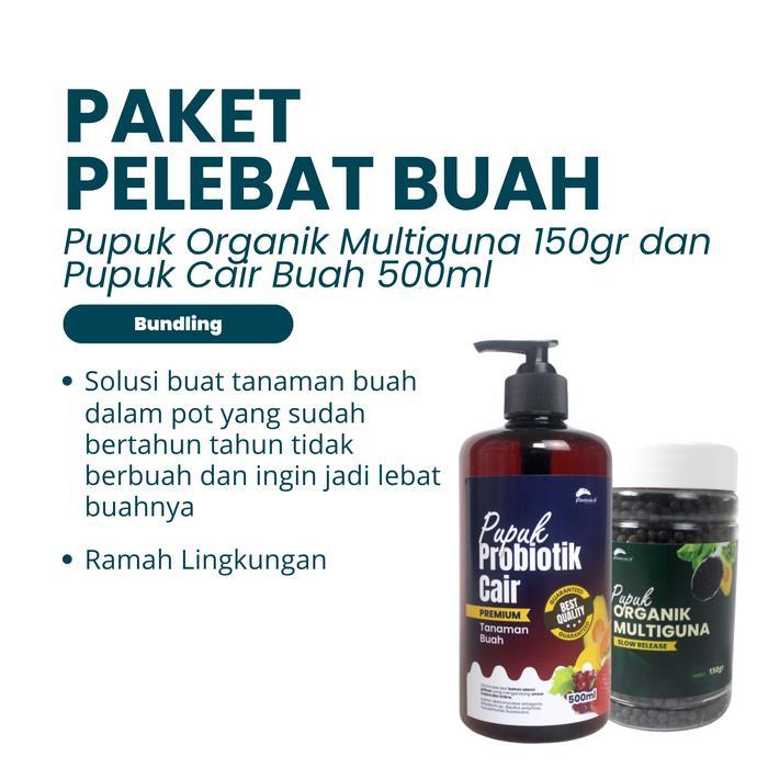 Terlaris Planteria - Pupuk Buah Organik Cair + Booster Pelebat Buah Tanaman Alami Npk Sprayer Pohon