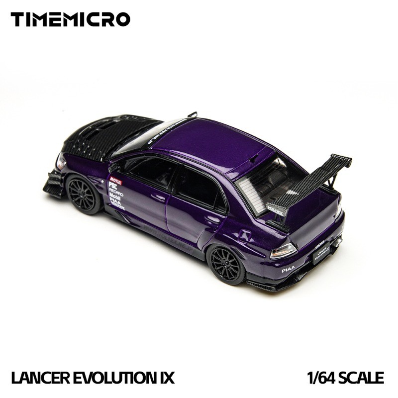 Time Micro 1:64 Mitsubishi EVO 9 LANCER EVOLUTION IX Simulation Static Alloy Car Model, Boys' Toy