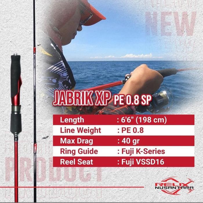 Terlaris Relix Nusantara Joran Jabrik XP Gen 2 PE 0.6 PE 0.8 PE 1.2 PE 2.0 Gratis Ongkir