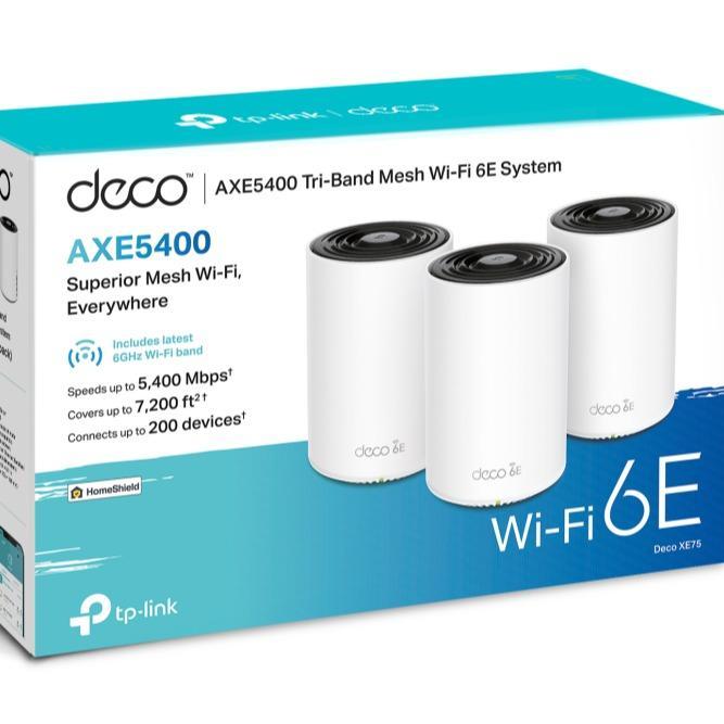 TP Link Deco XE75 - AXE5400 Tri-Band Mesh Wi-Fi 6E System Router [Import SG]