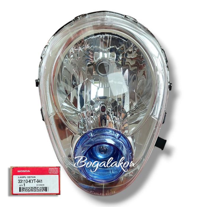 Reflektor Lampu Depan Honda Scoopy Karbu Original Ahm 33110Kyt941