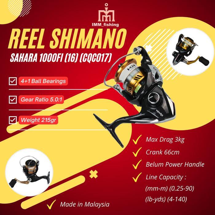 REEL SHIMANO SAHARA | REEL PANCING - 1000FI