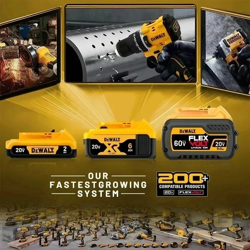 Original MAX Flexvolt DEWALT 20v 60V battery DCB606 DCB205 DCB206 DCB609 power tool battery DEWALT