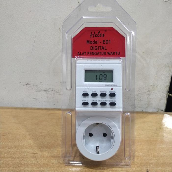 Heles - timer listrik - timer digital- stop kontak timer 24 jam ED -1