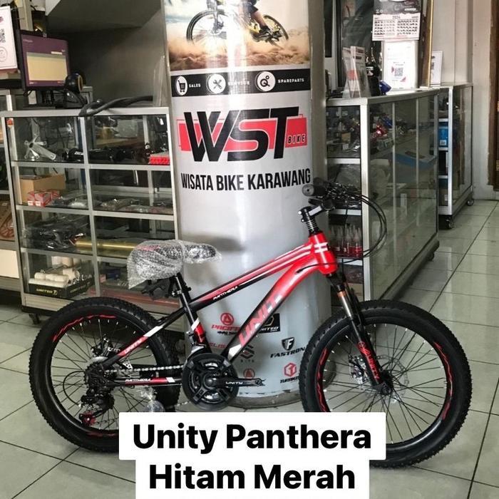 SEPEDA GUNUNG MTB 20 24 26 UNITY PANTHERA MORTEIN MN 181 BIKE NEW MODEL - 20 inch Panthera Hitam Mer