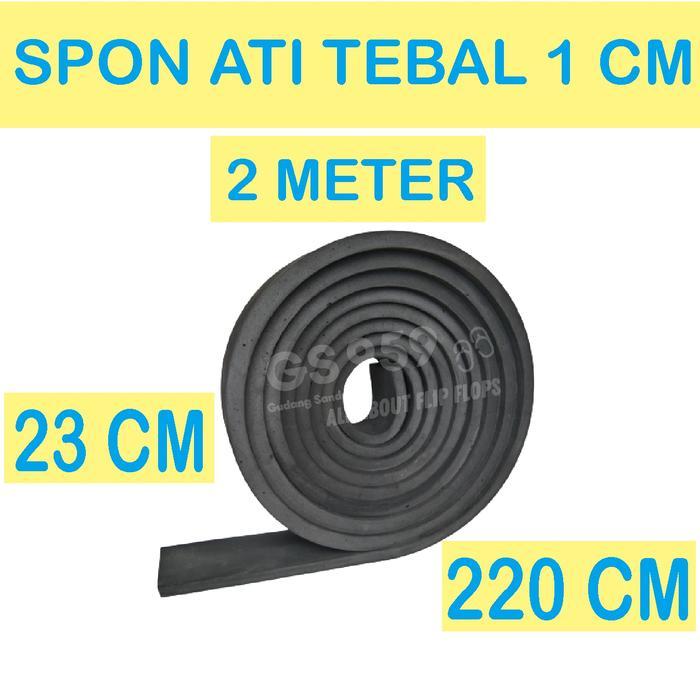 SPON ATI / BUSA ATI / SPON EVA TEBAL 1 CM WARNA HITAM 23CM X 220CM