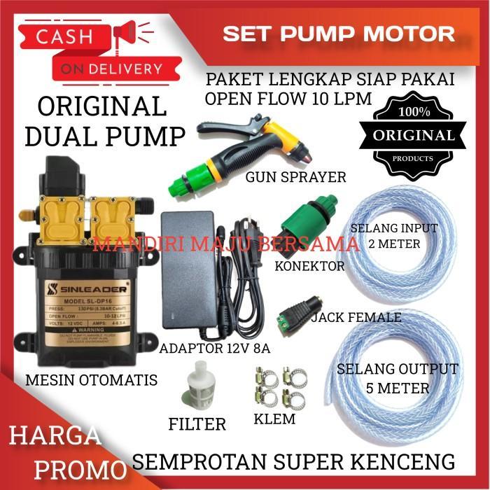 ALAT CUCI MOTOR MOBIL AC DOUBLE POMPA SINLEADER 12LPM HIGH PRESSURE TERMURAH