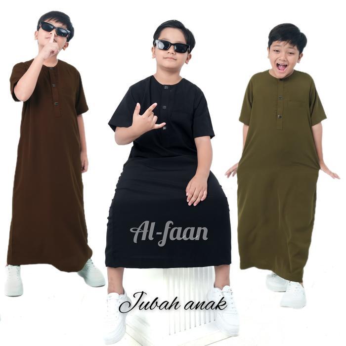 Jubah Pendek Anak Gamis anak remaja jubah Pria Gamis anak remaja Pria Jubah Pria Muslim Kain Kancing