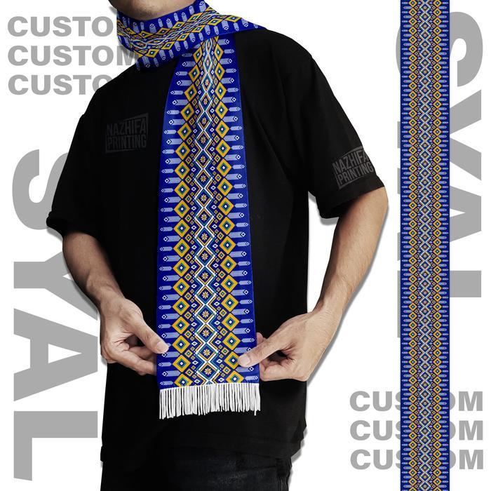 Nazhifa Printing - Syal Batik Classic Justify Modern - Syal Batik Scraft Scarf Leher Pria Wanita