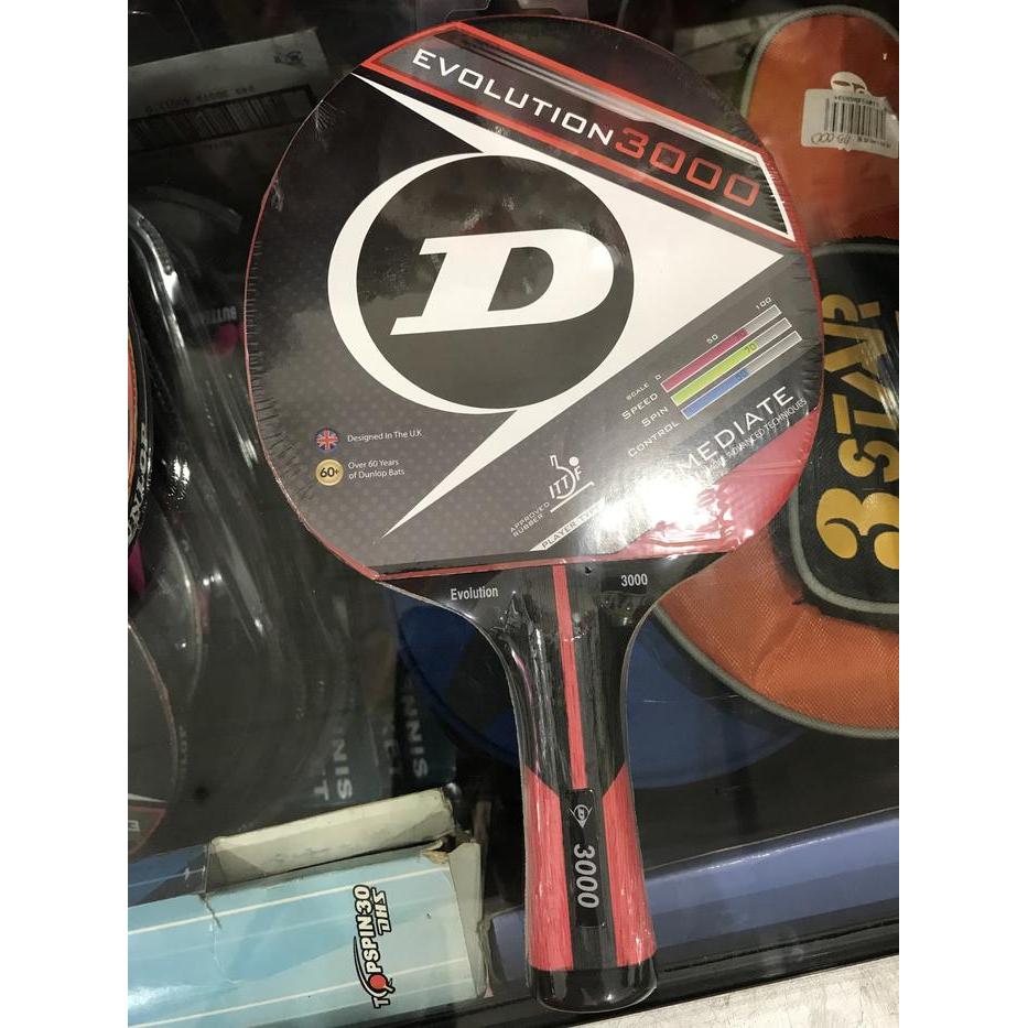 BAT BED TENIS MEJA DUNLOP EVOLUTION 3000 ORIGINAL