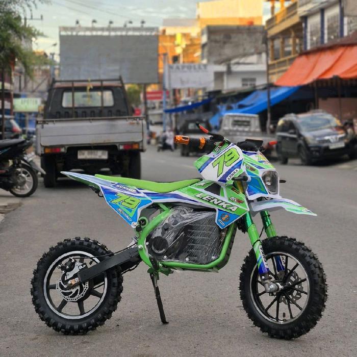 Motor Mini Trail LIstrik Lenka EMC 79 l Mini Trail Motor Anak - HIJAU