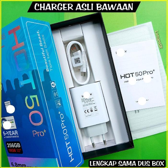 Charger & Dus Box INF1N1X HOT 50 PRO PLUS Dijamin Asli Bawaan Kondisi Baru Serta Bergaransi