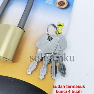 GEMBOK SOLIGEN PER BAJA HITAM 40 50 60 MM LEHER PANJANG GEMBOK GUDANG RUMAH KODE 31