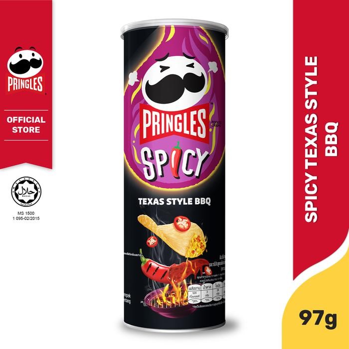 

[BUNDLE 2PCS] PRINGLES SPICY TEXAS STYLE BBQ KERIPIK 97G