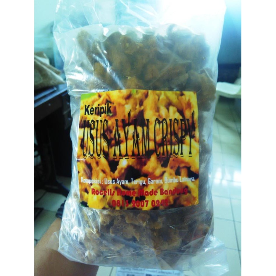 

KERIPIK USUS AYAM CRISPY 500GRAM