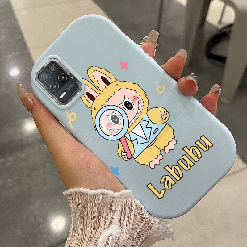 Casing Hp Untuk Realme 8 5G 8s 5G V13 5G Narzo 30 5G Case Casing Monster gigi kaca pembesar pola Sil