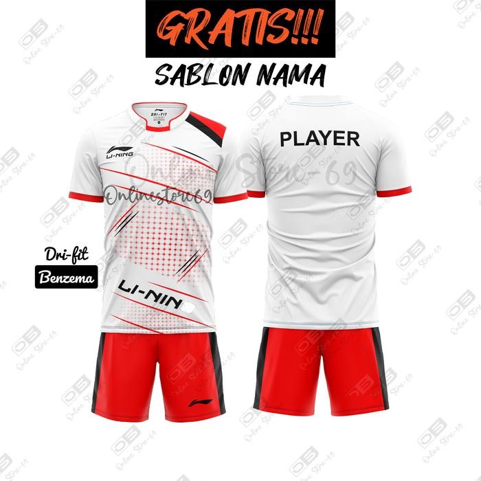 Baju badminton pria wanita/ jersey badminton lining