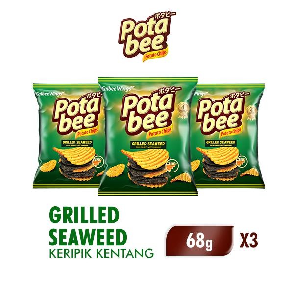 

Potabee Keripik Kentang Grilled Seaweed 68g x3
