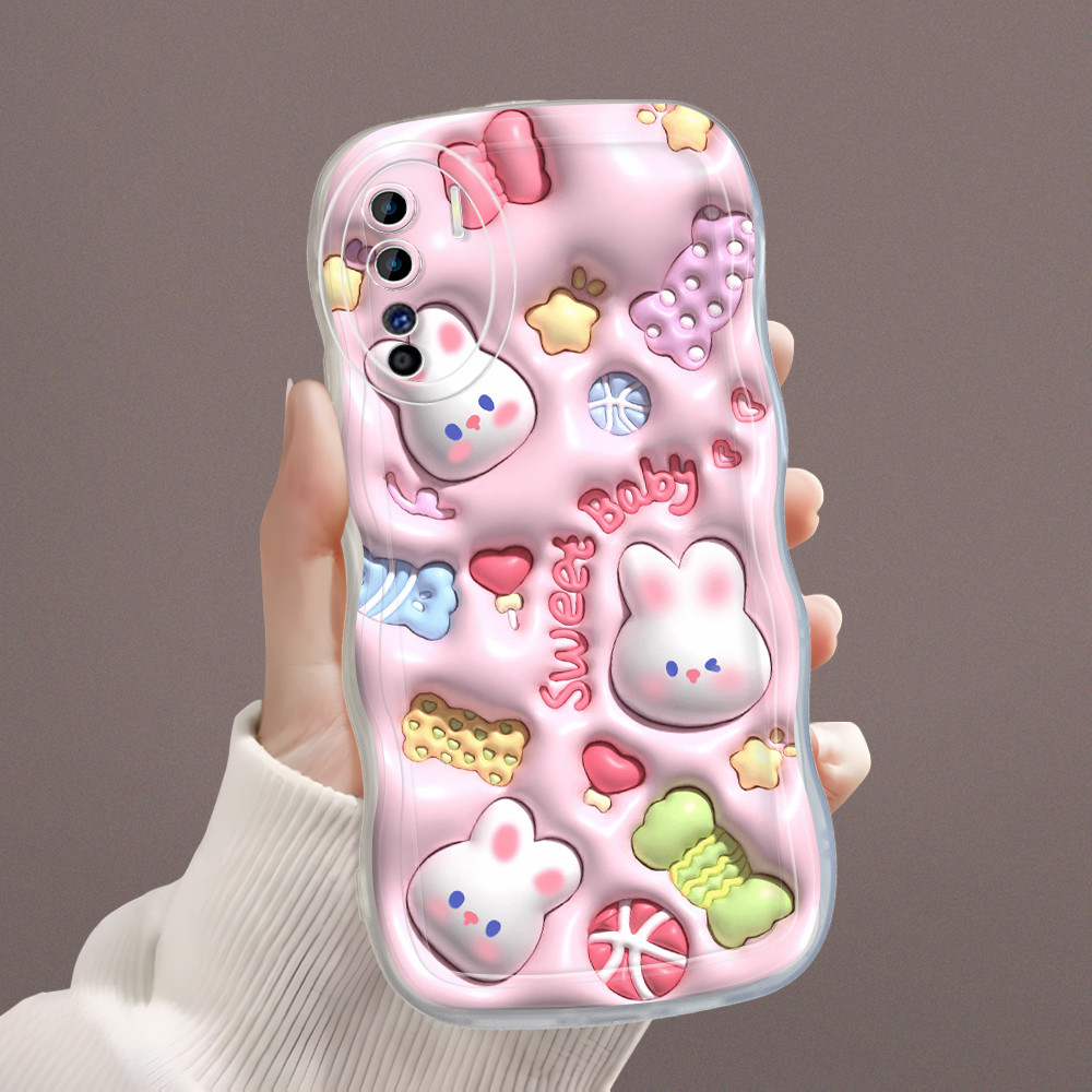 Casing Hp Untuk OPPO Reno 3 A91 Case Softcase Kesing Soft Cassing Cute Rabbit 4405