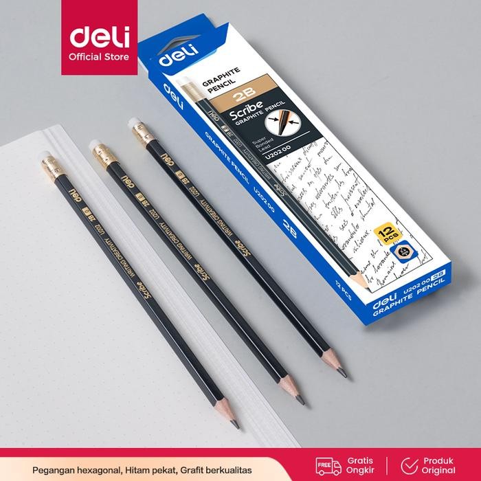 

Deli EU20200 Graphite Pencil With eraser
