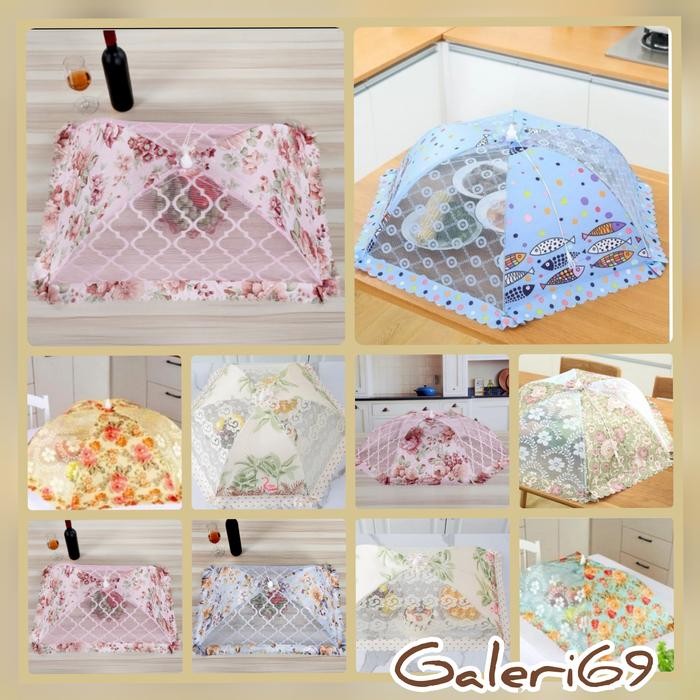 Tudung Saji Lipat Tudung Saji Payung Kualitas Premium Ukuran Besar