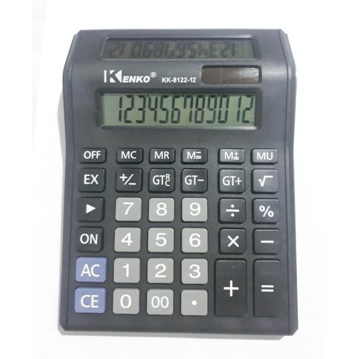 

KALKULATOR KENKO CT 8122 - 2 LAYAR - 12 DIGIT - KALKULATOR BESAR