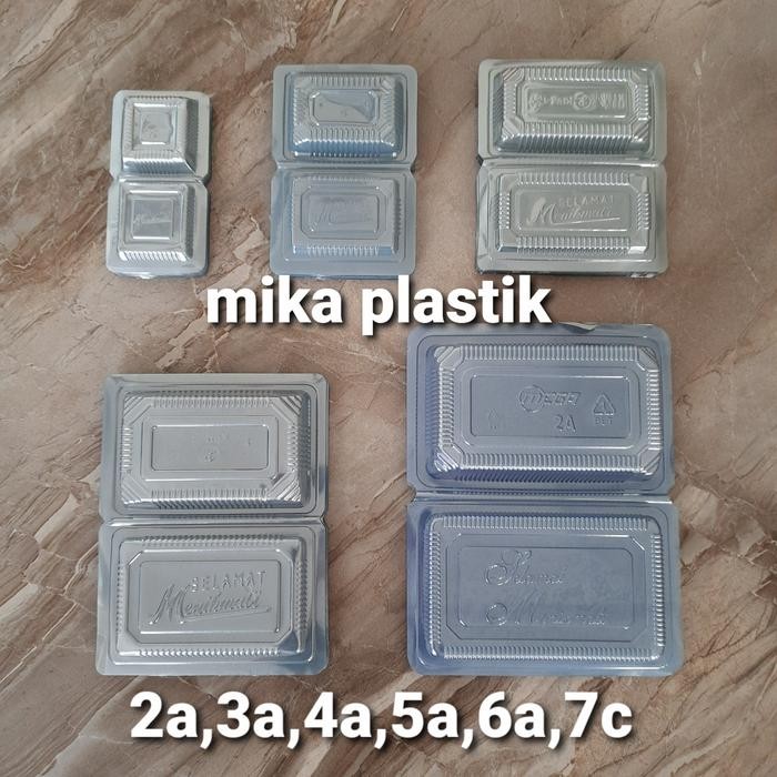 Pilihan- Mika Plastik Kue/Makanan Uk.2A(50Pcs), 3A(100Pcs)