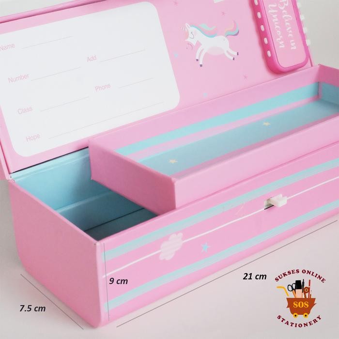 

SOS KOTAK PENSIL KARTON D-3051 UNICORN / TEMPAT PENSIL / PENCIL CASE