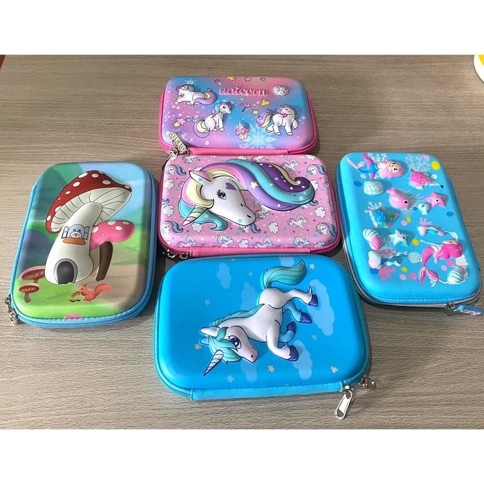 

TEMPAT PENSIL 3D TIMBUL MOTIF UNICORN, MERMAID, MUSHROM