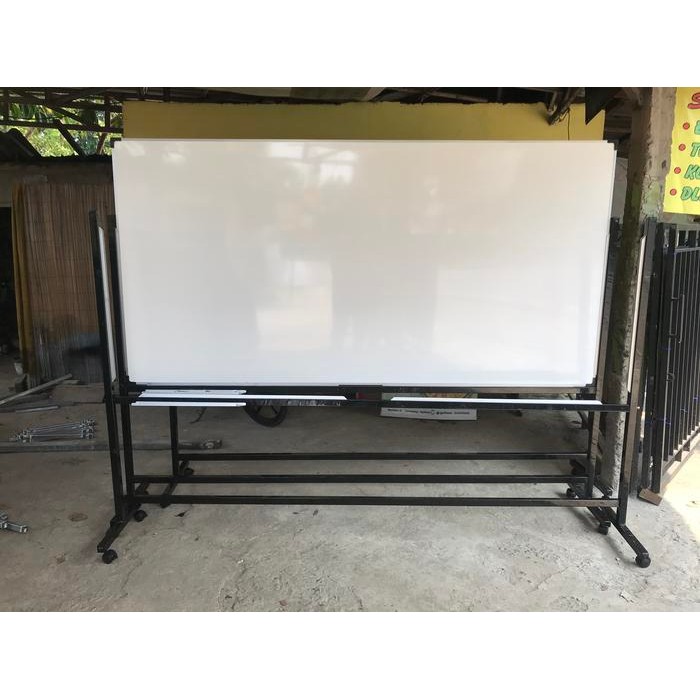 

NEW PRODUK WHITEBOARD STANDING 120X240 DOUBLE FACE TUTI FRUITY