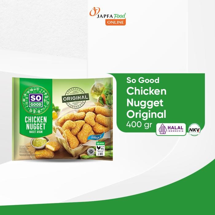 

Pilihan- So Good Chicken Nugget Original 400Gr