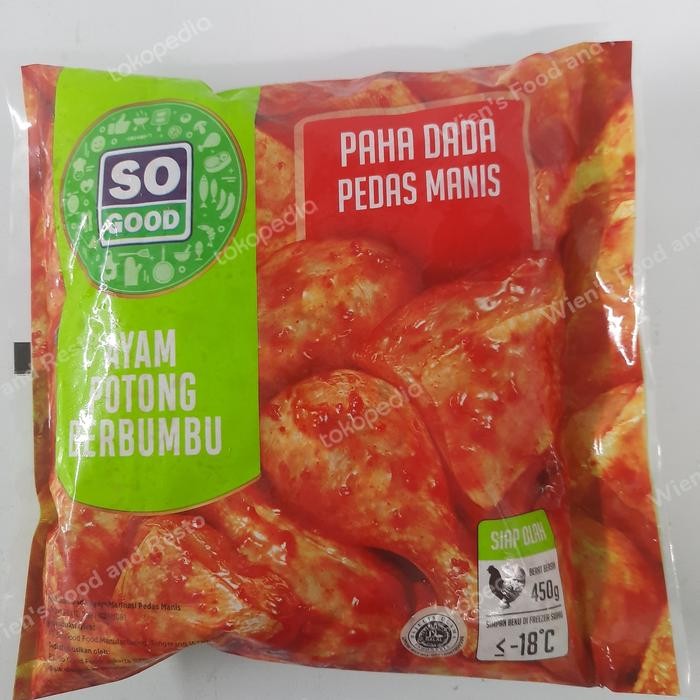 

Pilihan- So Good Ayam Potong Berbumbu Pedas Manis 450Gr